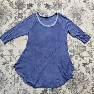 Free People Intimately 3/4 Sleeve Weekend Top